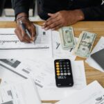 businessman man woman desk